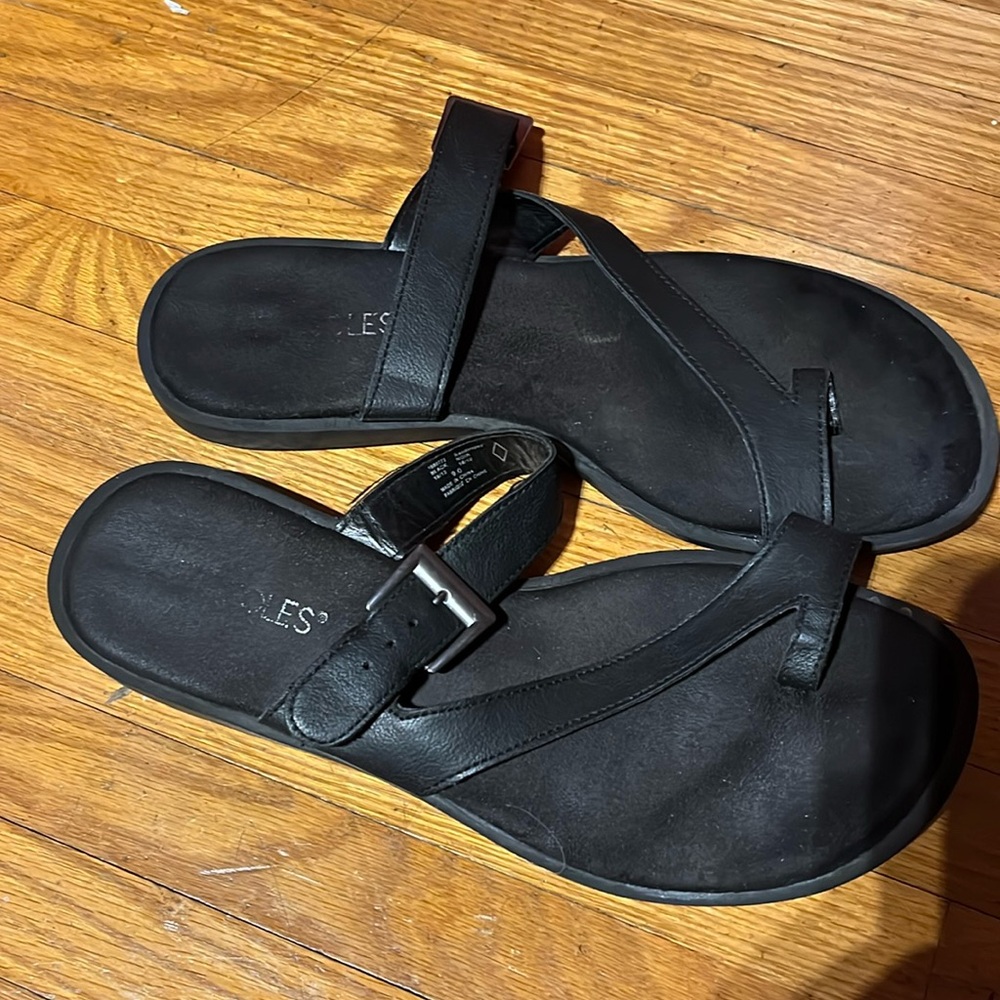 Black Aerosole sandals. Size 9
